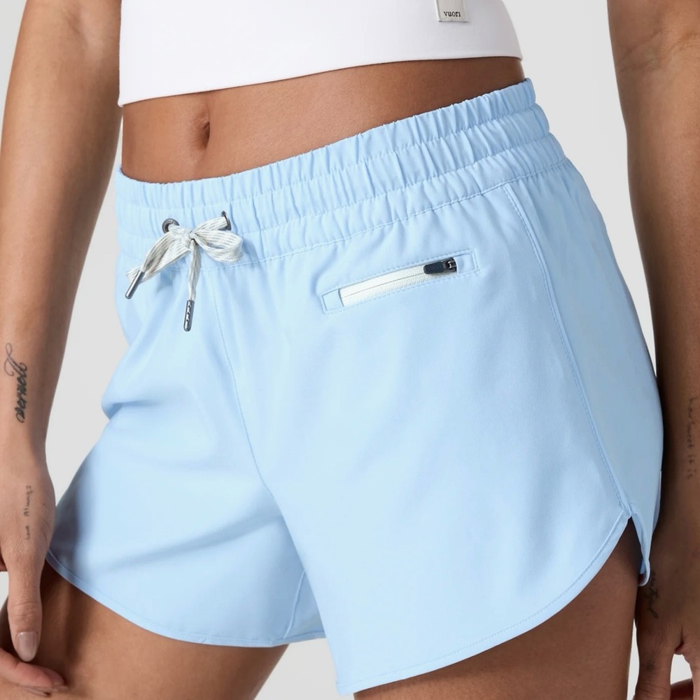 Vuori Blue Athletic Shorts Lightweight Performance